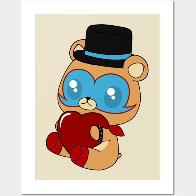 baby fnaf security breach freddy Wall Art by LillyTheChibi